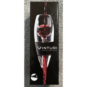 Vinturi Essential Wine Aerator, Enhanced Flavors with Smoother Finish, Black NEW